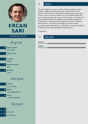 Pratisyen Hekim Cv Örnekleri cv indir
